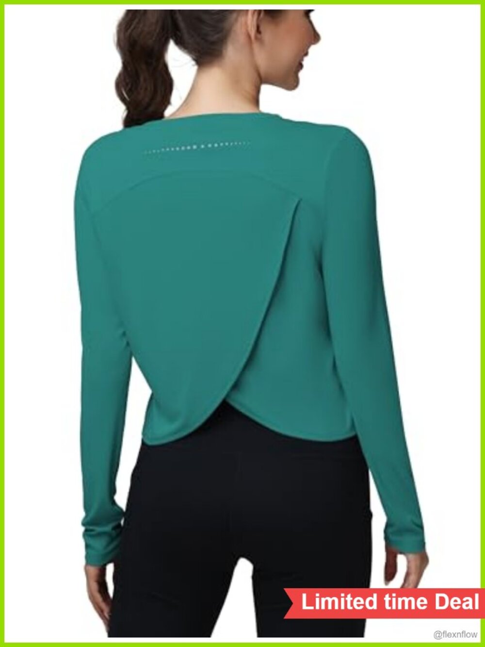 Women's Long Sleeve Workout Top Crew Neck Athletic Gym Yoga Shirt